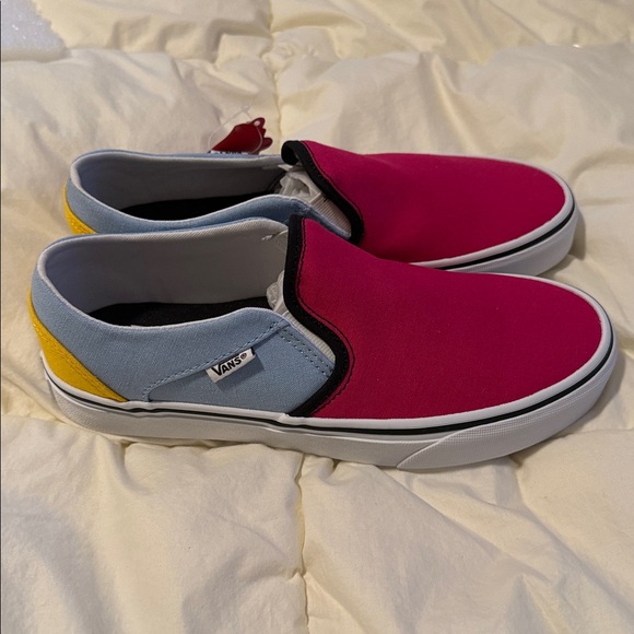 Vans Asher Color Block Slip-Ons - Picture 3 of 8
